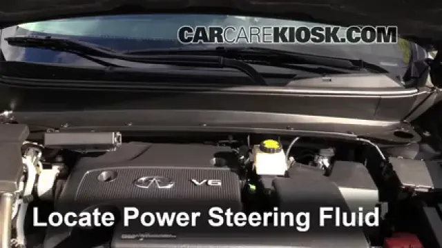 2013 Infiniti JX35 3.5L V6 Liquide de direction assistée Rajouter des liquides